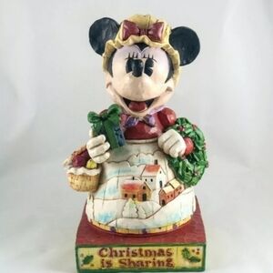 New Jim shore heartwarming holiday Minnie mouse figurine